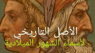الأصل التاريخي لأسماء الشهور الميلادية