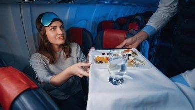 الاطعمة في الرحلات الجوية