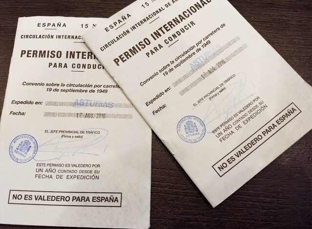 رخصة السياقة الدولية في إسبانيا