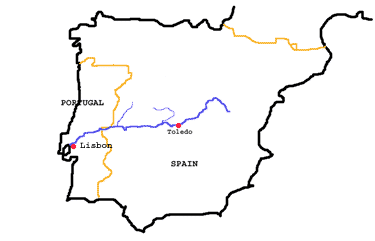 مسار نهر تاخو