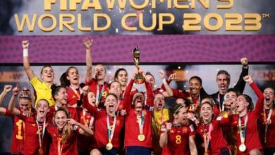 تتويج إسبانيا بلقب كأس العالم للسيدات ، لاعبات المنتخب الإسباني