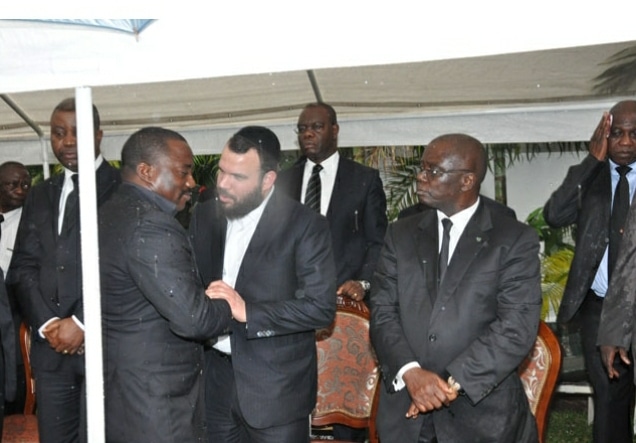 جيرتلر رفقة رئيس الكونغو الديمقراطية كابيلا
