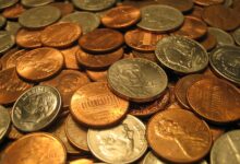 Assorted United States coins