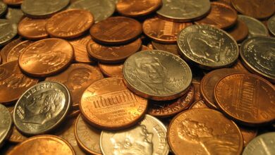 Assorted United States coins