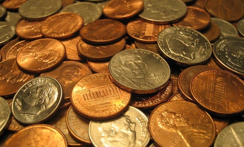 Assorted United States coins