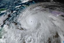 صورة أقمار صناعية لإعصار ميليسا في سماء المحيط الأطلسي