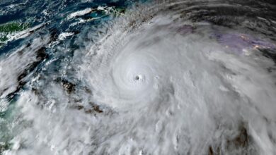 صورة أقمار صناعية لإعصار ميليسا في سماء المحيط الأطلسي