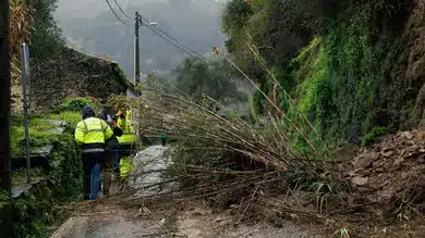 آثار العاصفة كريستين في البرتغال