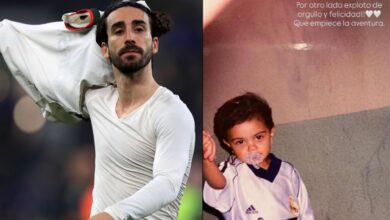 claudia rodri guez muestra una foto de cucurella de nino vestido del real madrid 16 9 aspect ratio d da39 3